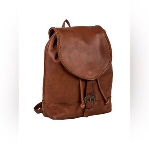 Myra Bag Brown Leather Backpack